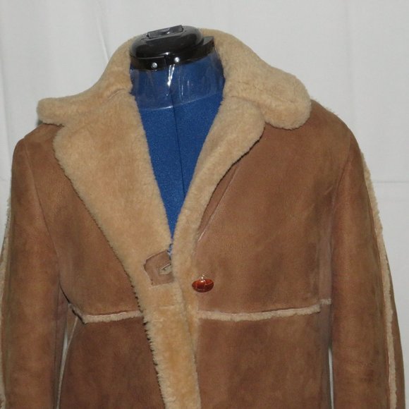 Sawyer of Napa Suede Shearling Rancher Women's Jacket 10 - Picture 3 of 13